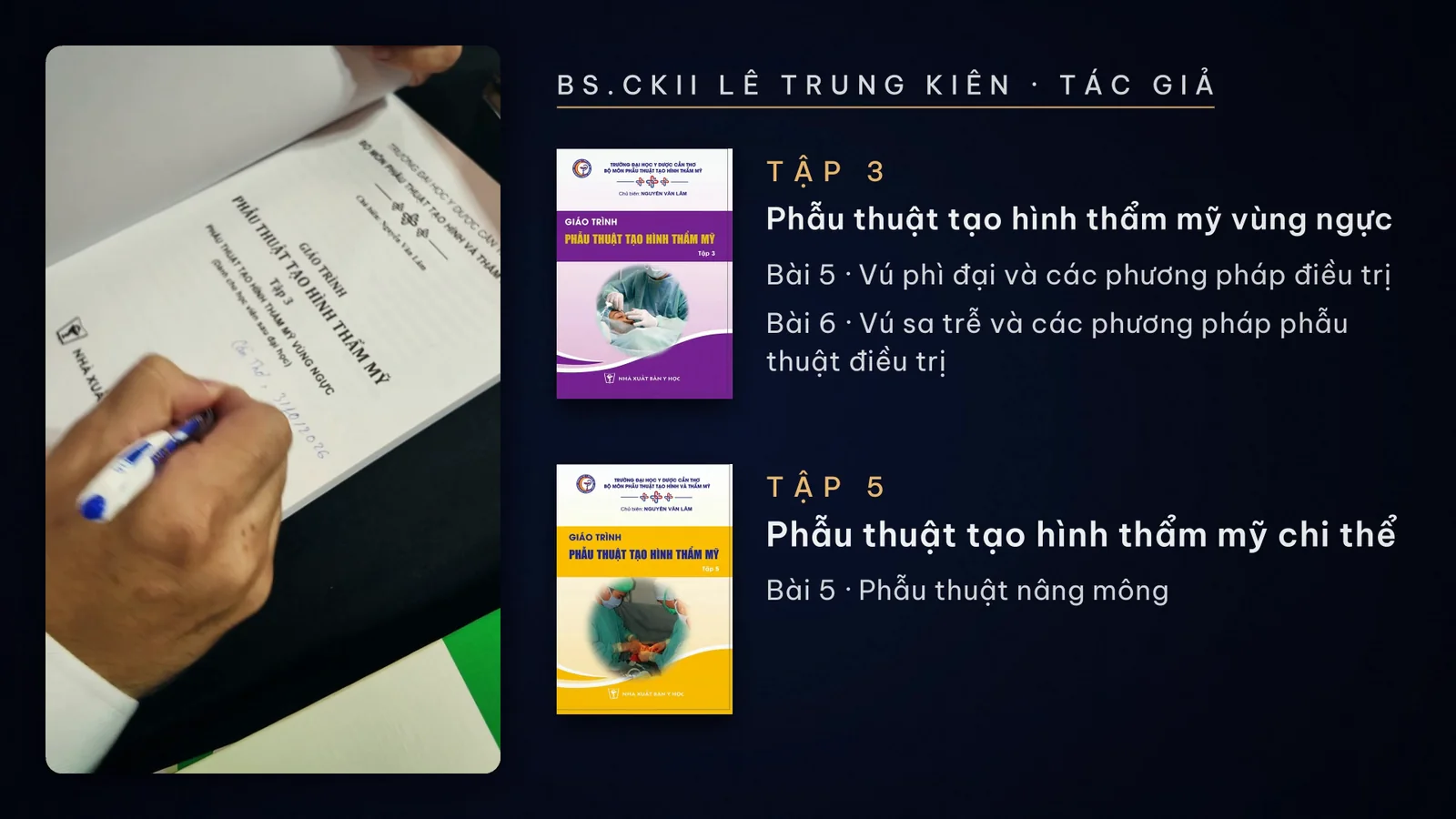 The chapters by Dr. Le Trung Kien in Volumes 3 and 5